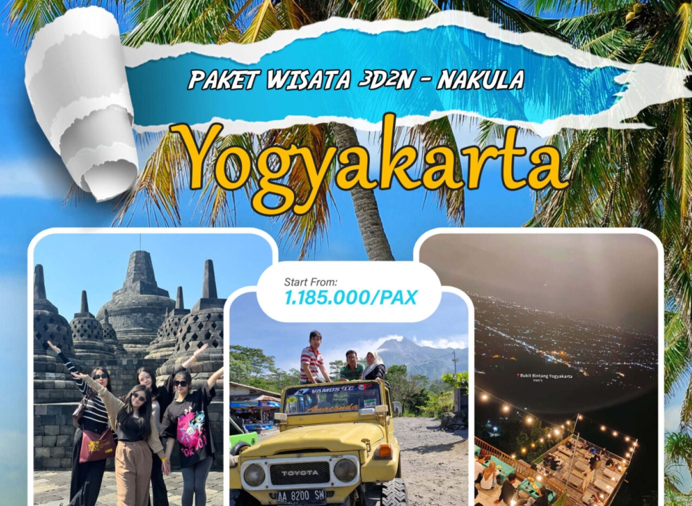 Paket Wisata 3 Hari 2 Malam Yogyakarta - NAKULA