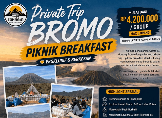 Private Trip Bromo - Piknik Breakfast