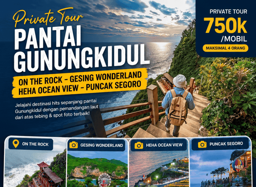 Private tour : On The Rock - Gesing Wonderland - Heha Ocean View - Puncak Segoro