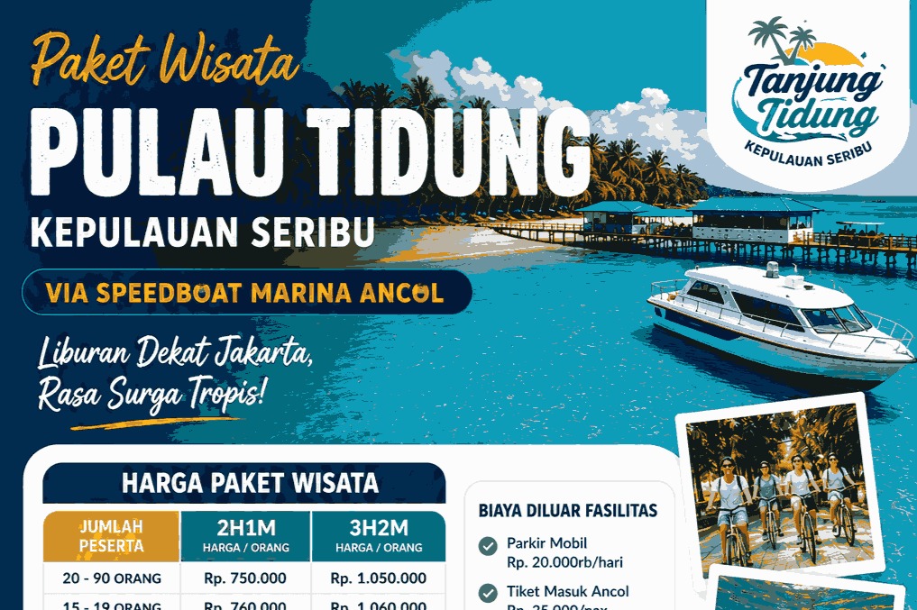 Paket Wisata Pulau Tidung 3 Hari 2 Malam via Speedboat Marina Ancol Kepulauan Seribu