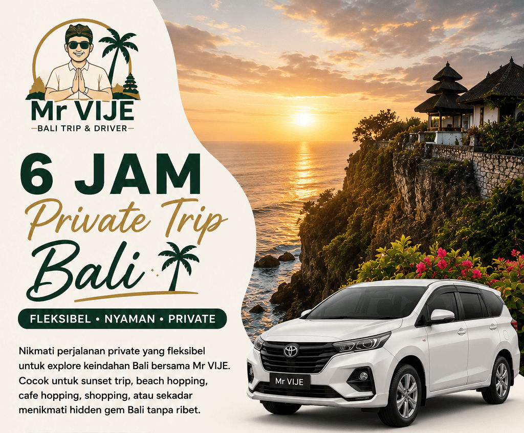 6 Jam Private Trip Bali 🚗🌴